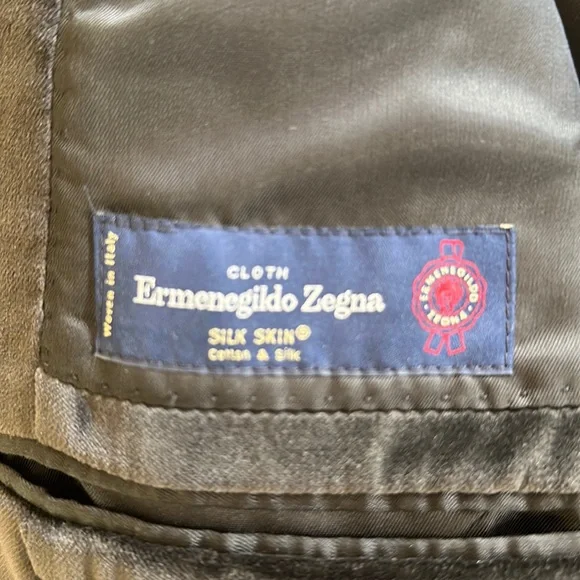 Zegna velvet blazer